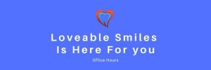 logo Loveable Smiles Is Here For you